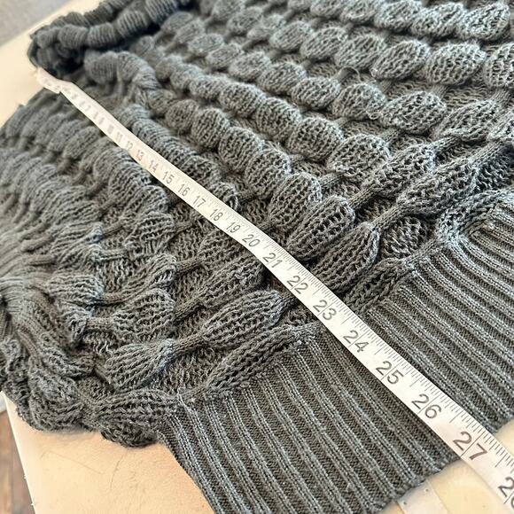 Banana Wool Blend Sweater Vest Cowl Turtle Neck Fishermens Womans size‎ Large - Picture 9 of 11